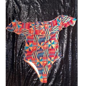 printed swimsuit 🟠🔻🟩